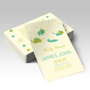 Round Corner Announcement Cards